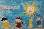 نقاشی های کودکان بانیازهای ویژه به مناسبت روز جهانی کودک‌