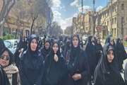 حضور سرپرست اداره آموزش و پرورش استثنایی آذربایجان و کارکنان مدارس استثنایی استان در راهپیمایی روز جهانی قدس 