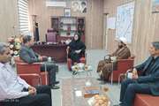دیدار رئیس آموزش و پرورش استثنایی استان با فرماندار شهرستان هامون و امام‌جمعه شهر علی‌اکبر