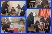 بازدید رئیس استثنائی اصفهان از امتحانات بریل دانش‌آموزان نابینا