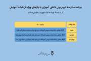 اعلام جدول پخش مدرسه تلویزیونی کارگاه‌های مهارت‌آموزی دانش‌آموزان با نیاز‌های ویژه تا 10 تیرماه