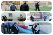 افتتاح چمن مصنوعی و مجموعه بازی مدرسه استثنایی بهشت شهر اهواز