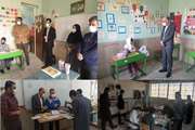 بازدید از فرایند آموزش های حضوری در مدارس استثنایی استان قزوین