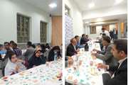 مراسم ضیافت افطار با حضور جمعی از دانش‌آموزان و فرهنگیان در مجتمع نابینایان مهر زاهدان 
