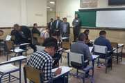 مدیرکل آموزش و پرورش استان کرمانشاه به همراه رئیس آموزش و پرورش استثنایی استان از محل برگزاری آزمون استخدامی مربی امور آموزشی معلولین بازدید کردند