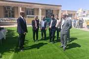افتتاح زمین چمن مصنوعی مدرسه ۱۳ آبان ایذه همزمان با آغاز سال تحصیلی جدید در استان خوزستان