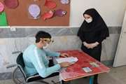 بازدید از حوزه امتحانی مدرسه جسمی حرکتی حاج بابایی در منطقه 16 تهران