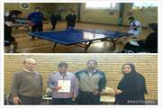 مقام دوم دانش آموز با نيازهاي ويژه شهر تهران در مسابقات تنيس روي ميز مدارس عادي